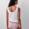 Hipster aus Bio-Stretch-Baumwolle mit Spitzenbesatz