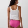 Hipster aus Bio-Stretch-Baumwolle mit Spitzenbesatz