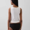 Hipster aus Bio-Stretch-Baumwolle mit Spitzenbesatz