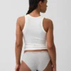 Hipster aus Bio-Stretch-Baumwolle mit Spitzenbesatz