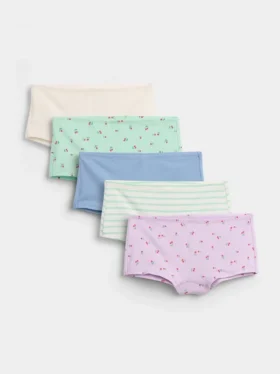 Hipster-Slips aus Bio-Stretch-Baumwolle für Kinder (5er-Pack)