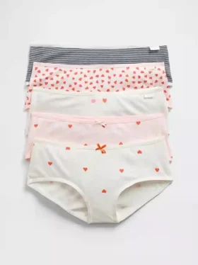 Hipster-Slips aus Bio-Stretch-Baumwolle für Kinder (5er-Pack)