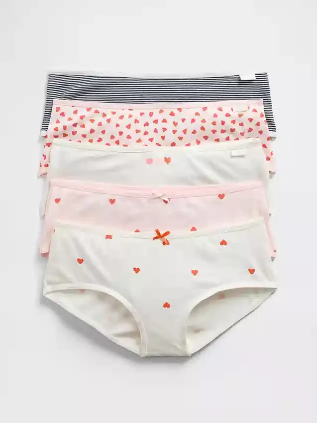 Hipster-Slips aus Bio-Stretch-Baumwolle für Kinder (5er-Pack)