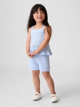 Häkel-Shorts mit Wellenrand zum Hineinschlüpfen für Baby & Kleinkind