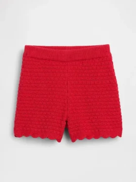 Häkel-Shorts mit Wellenrand zum Hineinschlüpfen für Baby & Kleinkind