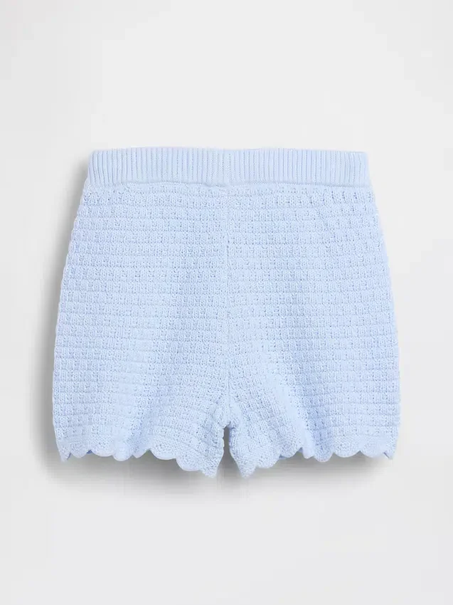 Häkel-Shorts mit Wellenrand zum Hineinschlüpfen für Baby & Kleinkind