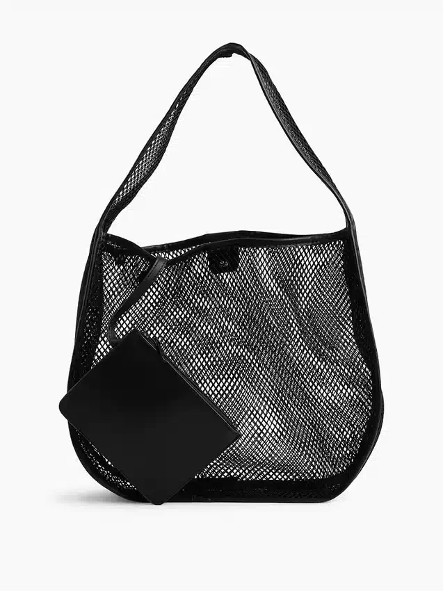 Hobo-Tasche aus Netzstoff