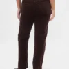 Hoch taillierte Cord-Jeans im 90er-Jahre-Stil, schmal und gerade geschnitten
