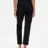 Hoch taillierte, schmal geschnittene Crop-Hose aus Doppelstrick