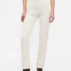 Hoch taillierte Slim-Straight-Hose aus Cord im 90er-Jahre-Stil