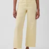 Hoch taillierte, weit geschnittene Knöchellange Jeans