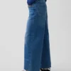 Hoch taillierte, weit geschnittene Knöchellange Jeans