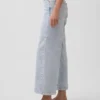 Hoch taillierte, weit geschnittene Knöchellange Jeans