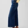 Hoch taillierte, weit geschnittene Knöchellange Jeans