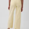 Hoch taillierte, weit geschnittene Knöchellange Jeans