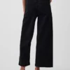 Hoch taillierte, weit geschnittene Knöchellange Jeans