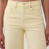 Hoch taillierte, weit geschnittene Knöchellange Jeans