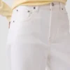 Hoch taillierte, weit geschnittene Knöchellange Jeans