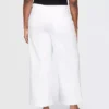 Hoch taillierte, weit geschnittene Knöchellange Jeans