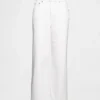 Hoch taillierte, weit geschnittene Knöchellange Jeans