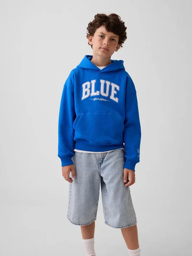 Holen Sie sich den blauen „Kids Vintagesoft Relaxed“ Hoodie
