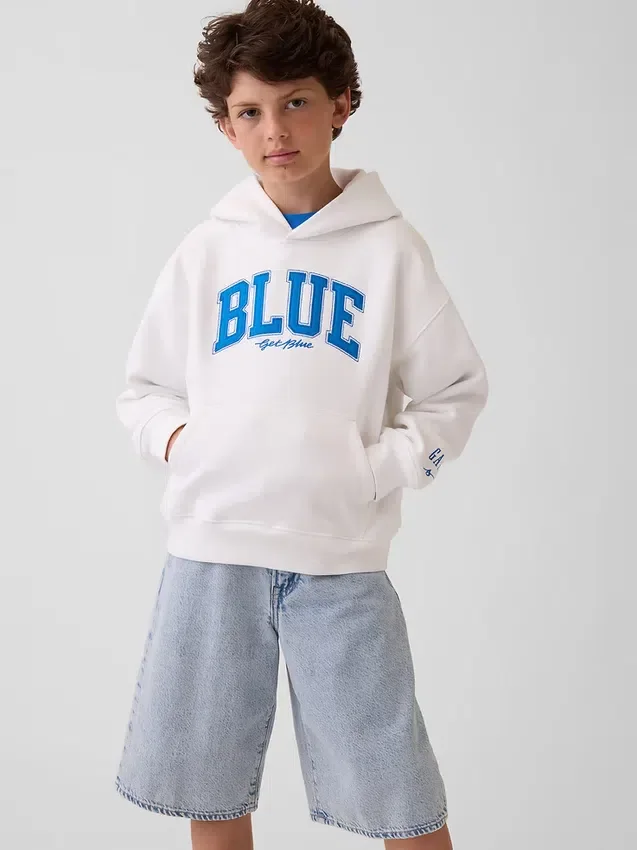 Holen Sie sich den blauen „Kids Vintagesoft Relaxed“ Hoodie