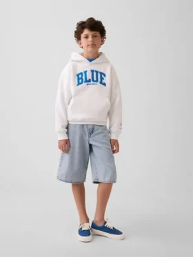 Holen Sie sich den blauen „Kids Vintagesoft Relaxed“ Hoodie