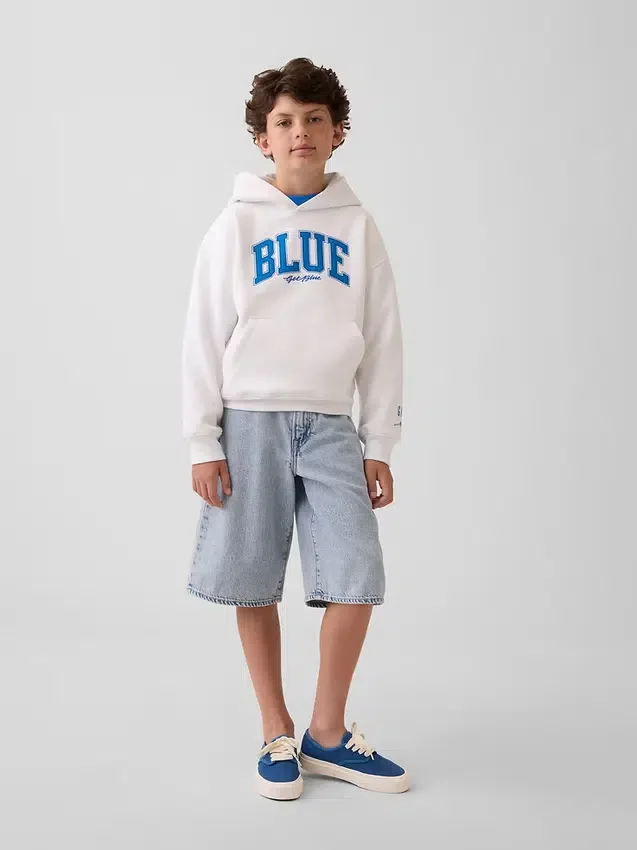 Holen Sie sich den blauen „Kids Vintagesoft Relaxed“ Hoodie