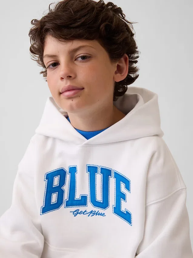 Holen Sie sich den blauen „Kids Vintagesoft Relaxed“ Hoodie