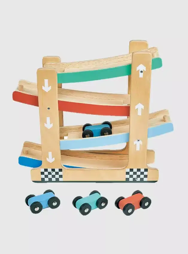 Holz-Rennbahn-Spielzeug für Kleinkinder