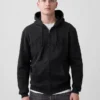 Hoodie mit Reißverschluss und „Vintagesoft Arch Logo“ für Erwachsene