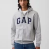 Hoodie mit Reißverschluss und „Vintagesoft Arch Logo“ für Erwachsene