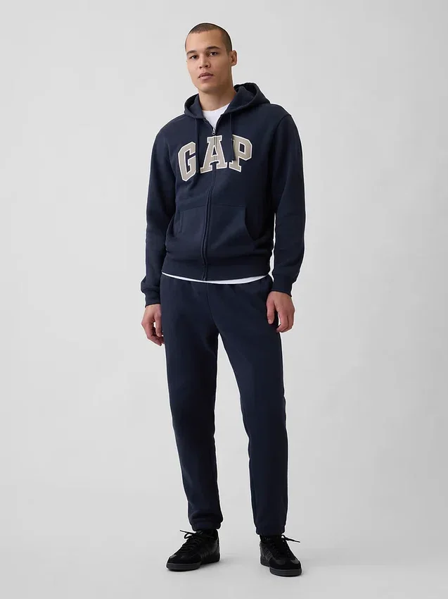 Hoodie mit Reißverschluss und „Vintagesoft Arch Logo“ für Erwachsene