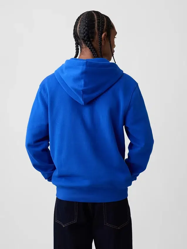Hoodie mit Reißverschluss und „Vintagesoft Arch Logo“ für Erwachsene