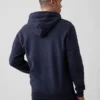 Hoodie mit Reißverschluss und „Vintagesoft Arch Logo“ für Erwachsene