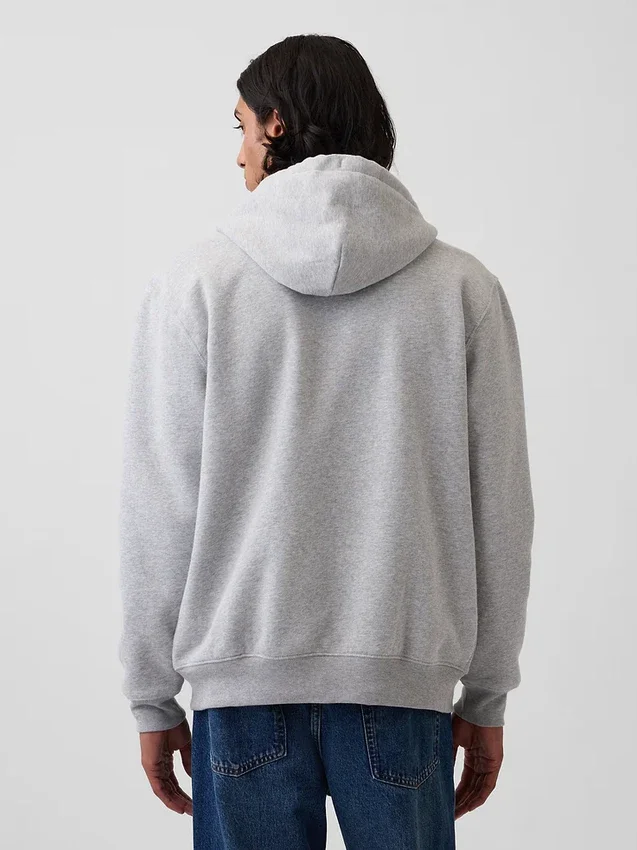 Hoodie mit Reißverschluss und „Vintagesoft Arch Logo“ für Erwachsene
