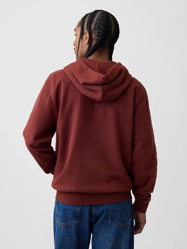 Hoodie mit Reißverschluss und „Vintagesoft Arch Logo“ für Erwachsene