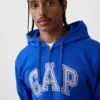 Hoodie mit Reißverschluss und „Vintagesoft Arch Logo“ für Erwachsene