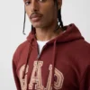 Hoodie mit Reißverschluss und „Vintagesoft Arch Logo“ für Erwachsene