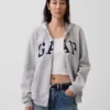 Hoodie mit Reißverschluss und „Vintagesoft Arch Logo“ für Erwachsene