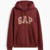 Hoodie mit Reißverschluss und „Vintagesoft Arch Logo“ für Erwachsene