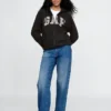 Hoodie mit Reißverschluss und „Vintagesoft Arch Logo“ für Erwachsene