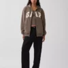 Hoodie mit Reißverschluss und „Vintagesoft Arch Logo“ für Erwachsene