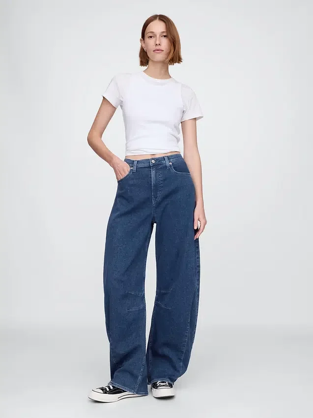 Horseshoe-Jeans mit hoher Leibhöhe
