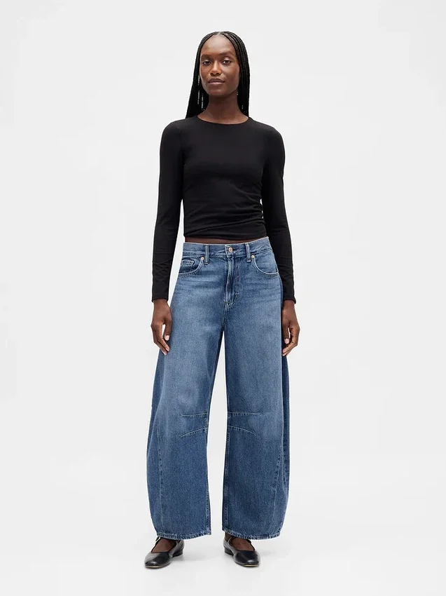 Horseshoe-Jeans mit hoher Leibhöhe