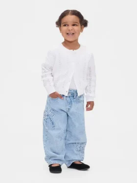 Horseshoe-Jeans mit Schleife für Baby & Kleinkind