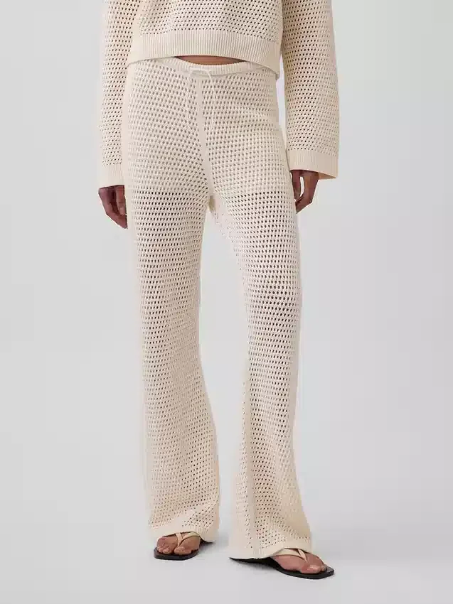 Hose aus 100 % Baumwolle, gehäkelt