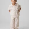 Hosen zum Hineinschlüpfen aus Leinen-Baumwolle für Baby & Kleinkind