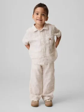 Hosen zum Hineinschlüpfen aus Leinen-Baumwolle für Baby & Kleinkind