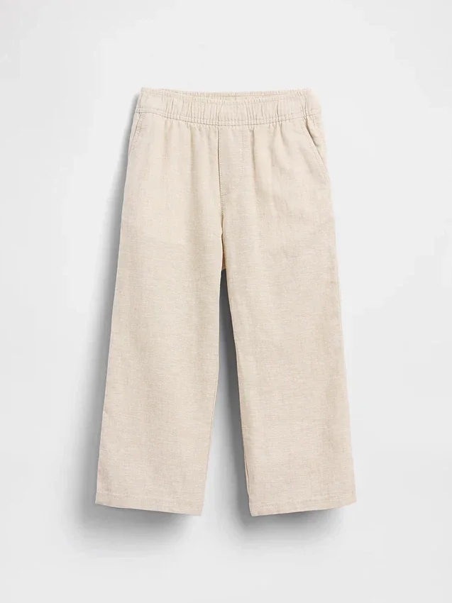 Hosen zum Hineinschlüpfen aus Leinen-Baumwolle für Baby & Kleinkind